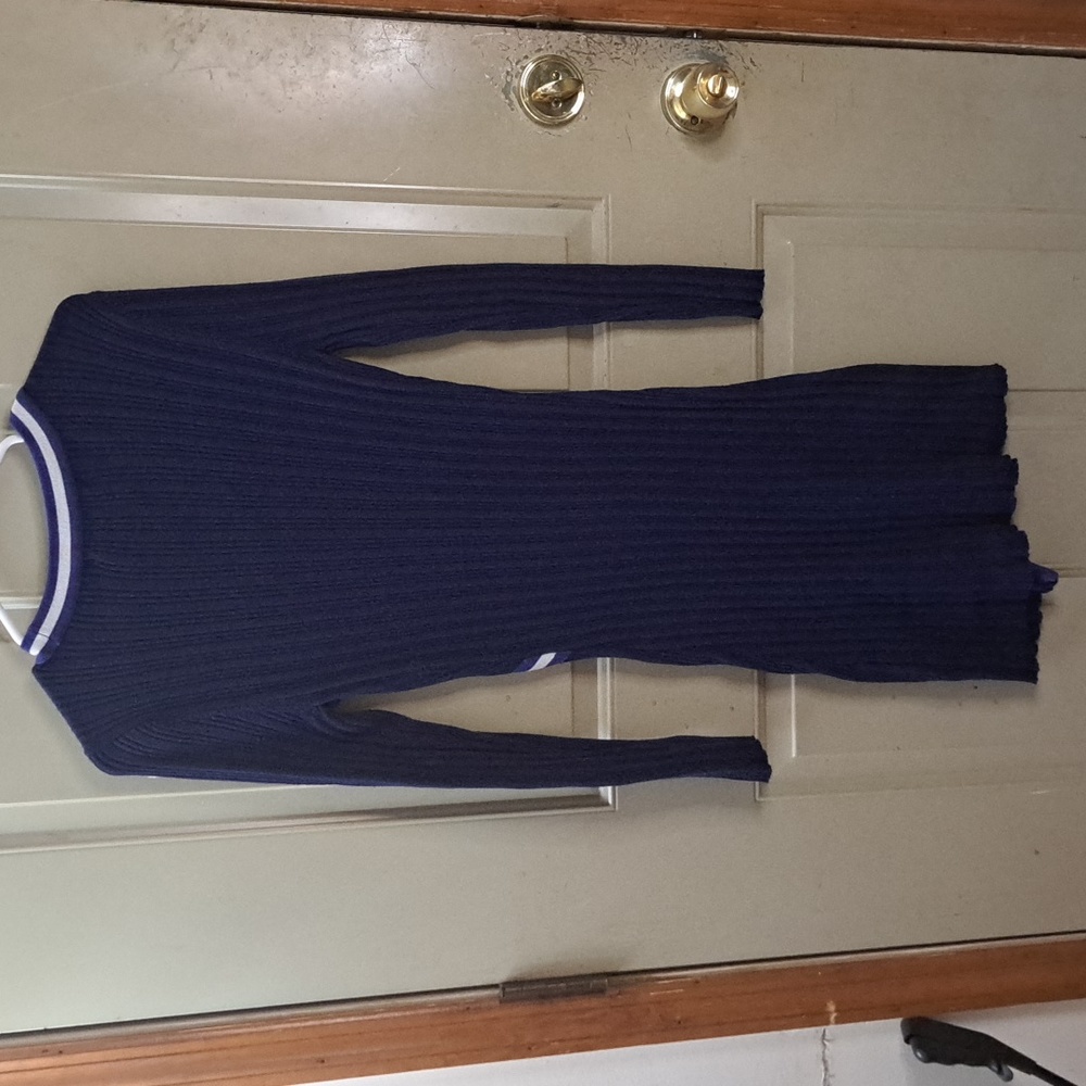 Ava Varsity Stripe Ribbed Dress - Picture 9 of 10